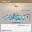 GobekUsa Gingko Leaf Chandelier: Modern Luxury Art Decor for Home, Restaurant & Bar