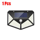 GobekUsa 100LED Solar Powered Outdoor Wall Lamp with PIR Motion Sensor