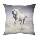 GobekUsa Galloping Horse Pillowcase: Wild Horse Print Linen Cushion Cover for Home Decoration