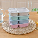GobekUsa Kids' Wheat Straw Bento Box Set with Lunch Bag