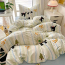 GobekUsa Cartoon Style Cotton Printed Bedding Sets in Single/Double Size