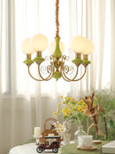 GobekUsa Cream Style LED Chandelier for Bedroom, Living Room, Dining Room