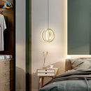 GobekUsa LED Iron Art Small Chandelier for Bedroom Study Living Room Decor