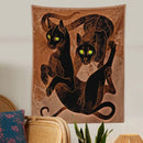 GobekUsa Cat Witchcraft Tapestry Baphomet Aesthetic Room Decor Hippie Boho Home Mattress