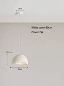 GobekUsa Cream Style Cloud Chandelier Cement LED Pendant Lamp - Modern Hanging Light