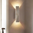 GobekUsa Double LED Wall Lamp Sconce Yellow Cave Stone Iron Canopy Mirror Light