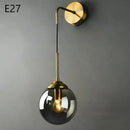 GobekUsa Glass Ball Wall Lamps: Modern Nordic Golden Chrome Lighting Fixtures for Living Room, Kitchen