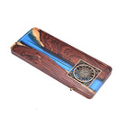 GobekUsa Handmade Wood Resin Tea Tray | Bubble Tea Table Home Kung Fu Set
