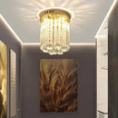 GobekUsa Elegant Crystal Ceiling Light for Entryway, Stairs, and Hallway