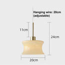 GobekUsa Glass Chandelier: Retro, Post-modern Bedroom & Balcony Lamp, Single-Head Bay Window