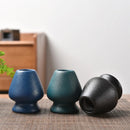 GobekUsa Ceramic Matcha Whisk Stand & Tea Bowl Holder for Kitchen and Dining
