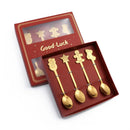 GobekUsa Christmas Coffee Spoons Gift Box - Stainless Steel Festive Cutlery Spoon Set