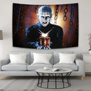 GobekUsa Jack-O-Lantern Wall Tapestry: Boho Halloween Horror Movie Decor for Home & Bedroom