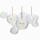 GobekUsa Glass Bubble Ball LED Chandelier Mickey Light for Restaurant, Bar, and Store