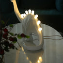 GobekUsa Brontosaurus T-Rex Dinosaur Resin LED Desk Lamp for Bedroom Home Decor