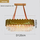 GobekUsa Crystal Ceiling Chandelier: Luxury Round LED Light for Living Room, Artistic Home Decor