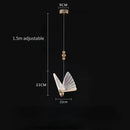 GobekUsa Crystal Butterfly Pendant Lamp for Bedroom and Kitchen Lighting