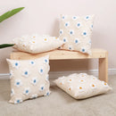GobekUsa Daisy Flora Embroidered Cushion Cover - Home Decor Yellow Blue Flowers