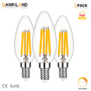 GobekUsa 6.5W Candle Flame Effect LED Bulb - High Lumens, Dimmable Edison Filament Light