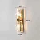 GobekUsa Crystal Wall Lamp: Luxury LED Indoor Lighting for Bedroom & Living Room