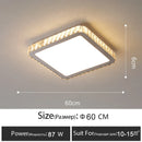 GobekUsa Crystal LED Ceiling Lamp: Luxury Golden Glossy Lighting Fixture for Living Room