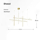 GobekUsa LED Linear Ceiling Chandelier Italian Designer Luxury Dining Room Chandelier