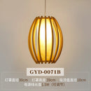 GobekUsa Bamboo Pendant Lamp: Japanese Zen Tea Room Hanging Light for Home Decor