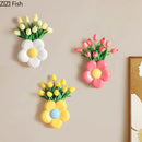 GobekUsa Cartoon Flower Vase: Desk & Wall Décor for Aesthetic Rooms
