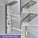 GobekUsa Black Massage Jet Rainfall Shower Panel with Temperature Display 5 Modes