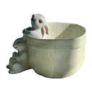 GobekUsa Lovely Rabbit Garden Flowerpot for Balcony Simulation and Garden Decor
