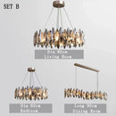 GobekUsa Kristal 2024 Chandelier LED Light for Dining and Living Room Decor