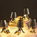 GobekUsa Little Golden Man Table Lamp - Art Decor Night Light for Living Room and Children's Room