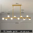 GobekUsa Bubble Ball LED Hanging Chandelier: Modern Nordic Magic Bean Design with G9 Lights