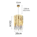GobekUsa Gold K9 Crystal LED Chandelier for Living Room Kitchen Dining Bedroom
