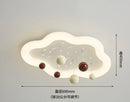 GobekUsa Kids Cloud Chandelier Light for Children's Room, Full Spectrum, Boys & Girls, Cream Style