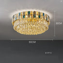 GobekUsa Dimmable LED Sea Shell Crystal Chandelier Luminaire for Living Room