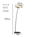 GobekUsa Circular Luminescence LED Floor Lamp for Elegant Living Spaces