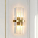 GobekUsa Crystal Gold LED Wall Sconce, Modern Nordic Bedroom Lighting Fixture