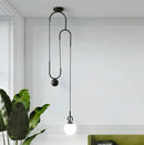 GobekUsa Golden Glass Ball Pendant Lamps - Modern Bedroom & Living Room Lighting