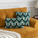 GobekUsa Boho Tufted Geometric Cotton Canvas Pillow Covers
