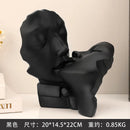 GobekUsa Abstract Gold Head Couple Sculpture, Wedding Gifts & Home Decor