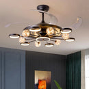 GobekUsa Kids Bedroom Ceiling Fan with Remote Control & LED Light