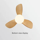 GobekUsa Bedroom & Study Ceiling Fan Light with Mute Electric Fan Chandelier, 110V 220V