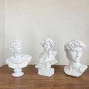 GobekUsa David Statue Head Sculpture Mini Gypsum Resin Art Craft Home Decor