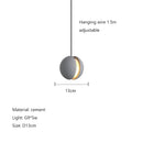 GobekUsa Cement Planet Chandelier Hanging Lamp for Dining Room & Bedroom
