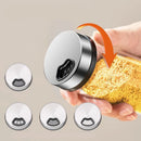 GobekUsa Glass Seasoning Jar Set - Kitchen Accessory with Rotating Lid - 200ML/500ML