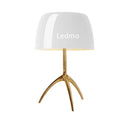 GobekUsa Glass Shade Table Lamp: Designer Tripod Desk Light for Bedroom