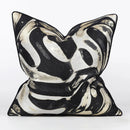 GobekUsa Jacquard High-end Cushion Cover 45x45cm Black Gold Decorative Pillowcase