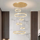 Modern Sculptural Ring Pendant Light Chandelier