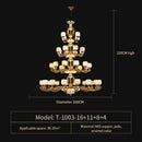GobekUsa Jade Zinc Alloy Chandelier for Living Room, Restaurant, Hall - Elegant Chinese Design